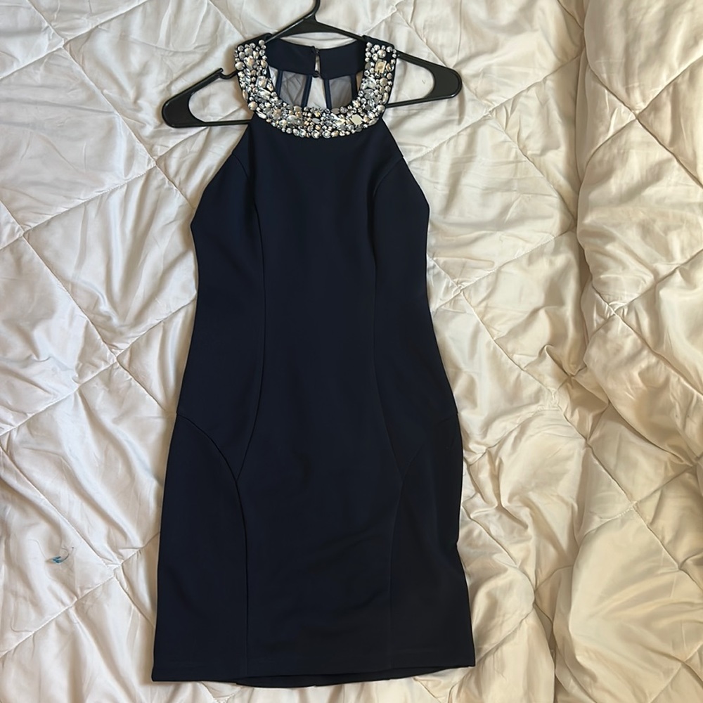 Navy Blue Formal Dress